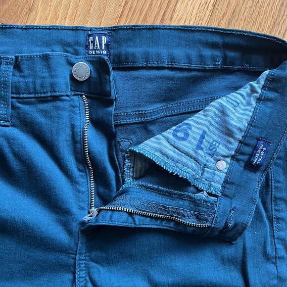 GAP Demin 8/29 Tall Deep Teal True Skinny Strech Jeans - Picture 2 of 8